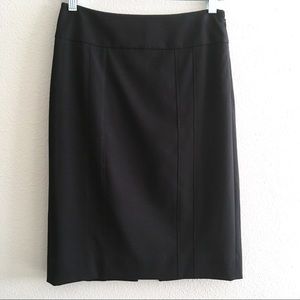 White House Black Market Black Pencil Skirt Sz 2